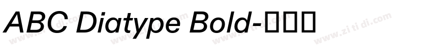ABC Diatype Bold字体转换